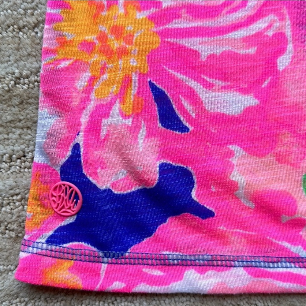 Lilly Pulitzer Women’s Luxletic Anisa Tank Top In Beckon Blue Jungle Utopia L - Picture 8 of 11